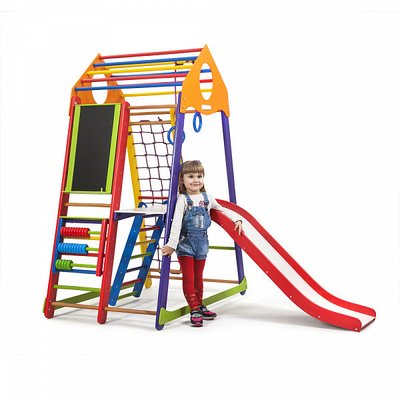 Детские спортивные игровые комплексы для дома и помещений BambinoWood Color Plus 3 BambinoWood Color Plus3 + фото